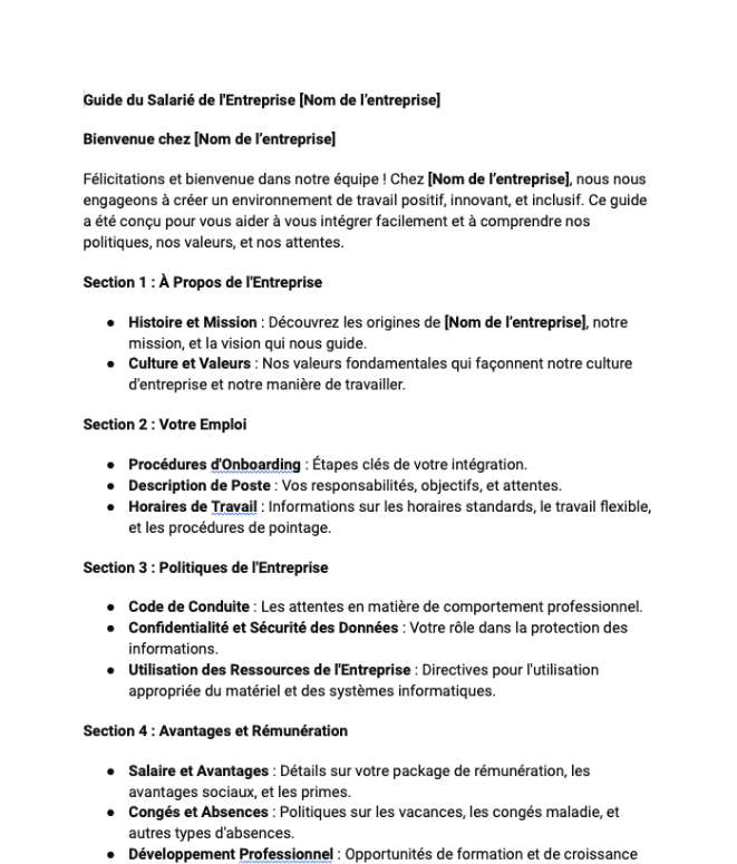 Guide du Salarié de l'Entreprise