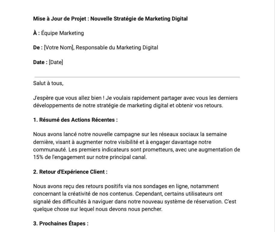 Rapport informel